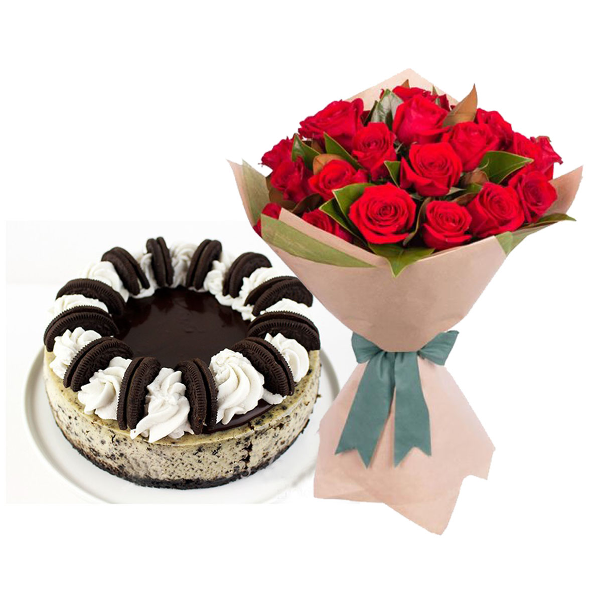Combo with Cake and Flower